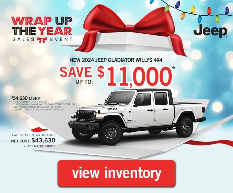 New 2024 Jeep Gladiator Willys 4X4