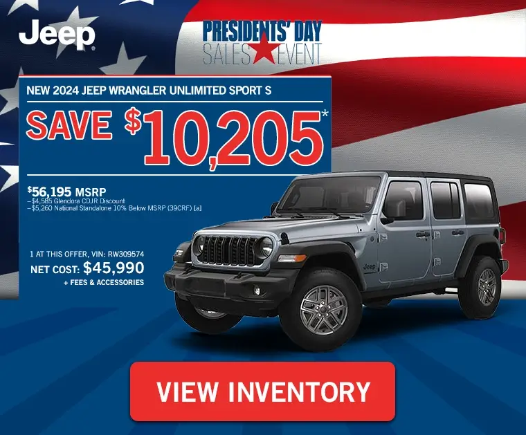 New 2024 Jeep Wrangler Unlimited Sport S