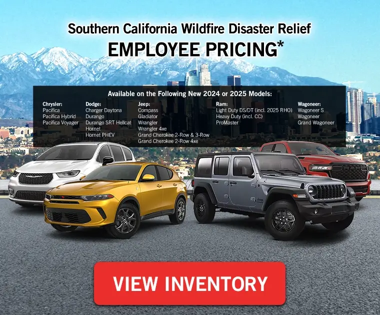 Employee Pricing - Southern California Wildfire Disaster Relief